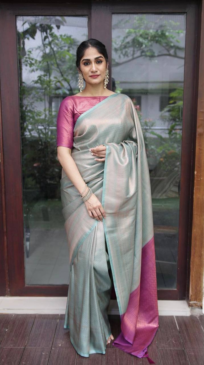 Banarasi Soft Silk Saree with Traditional Zari & Jacquard Work
