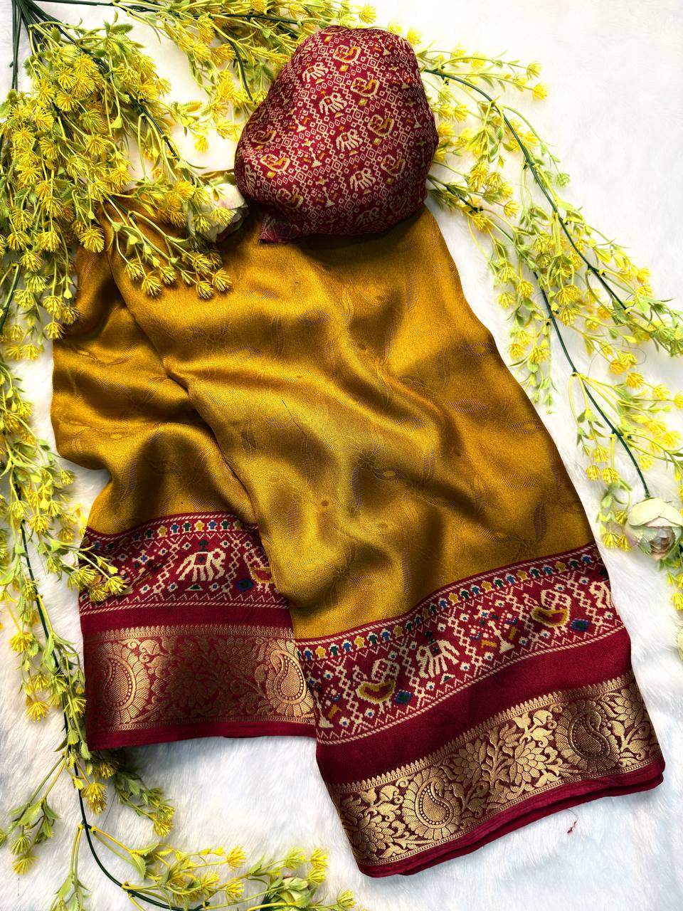 Premium Marshmellow Silk Saree – Soft & Elegant Collection