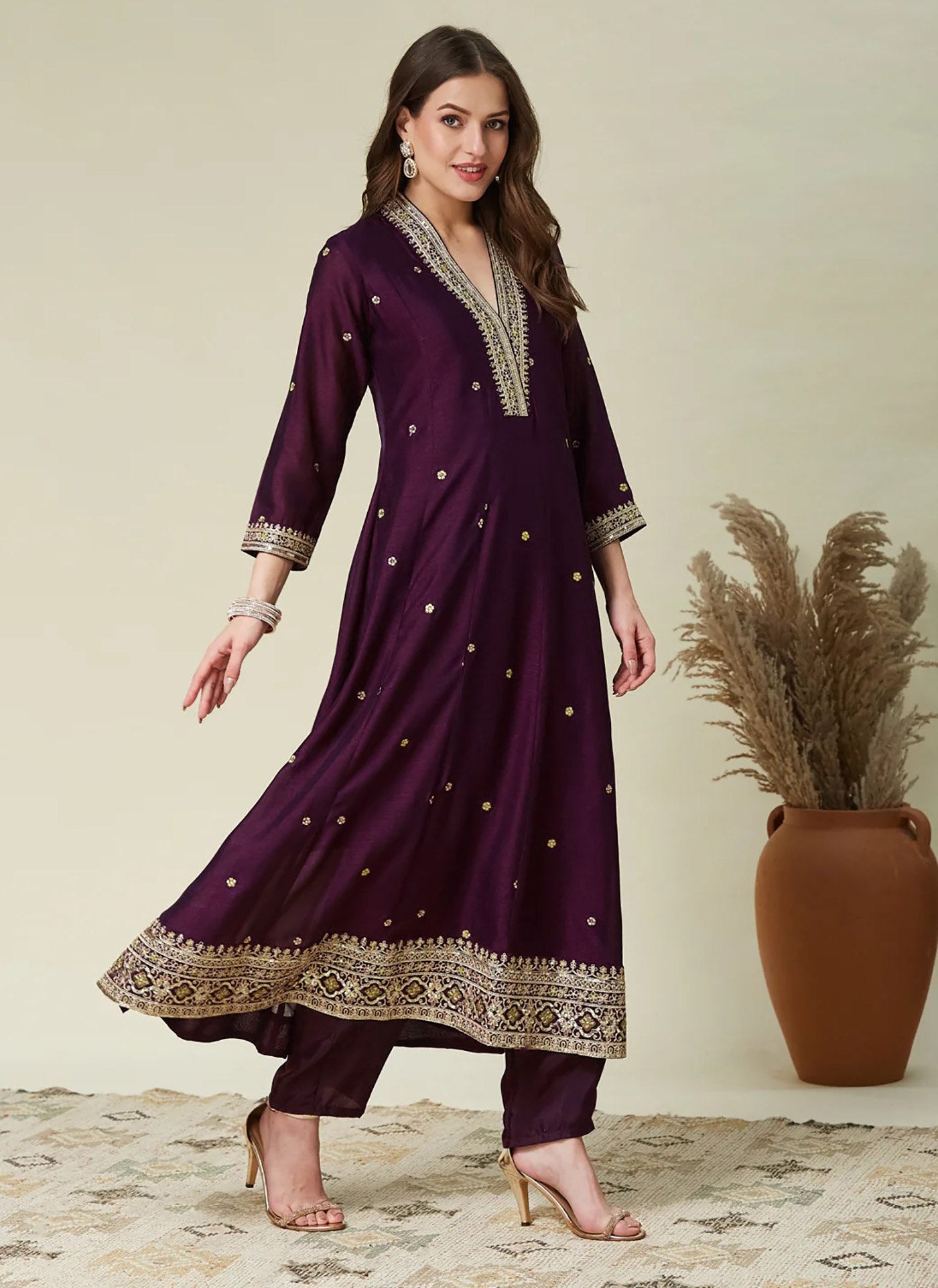 Designer Anarkali Gown with Dupatta