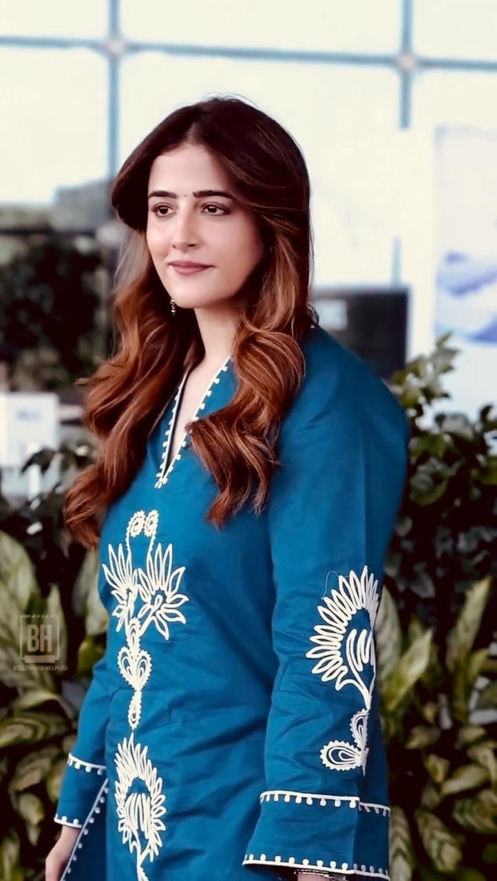 Pur Rayon With Embroidery Thread Work With Sleeves co-ord set
