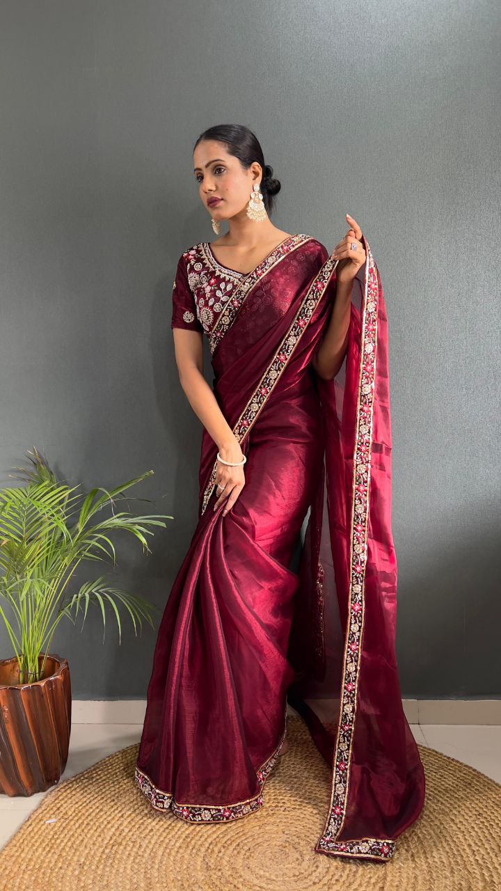 Presenting You the Most Beautiful Latest Full Handwork Saree Collection