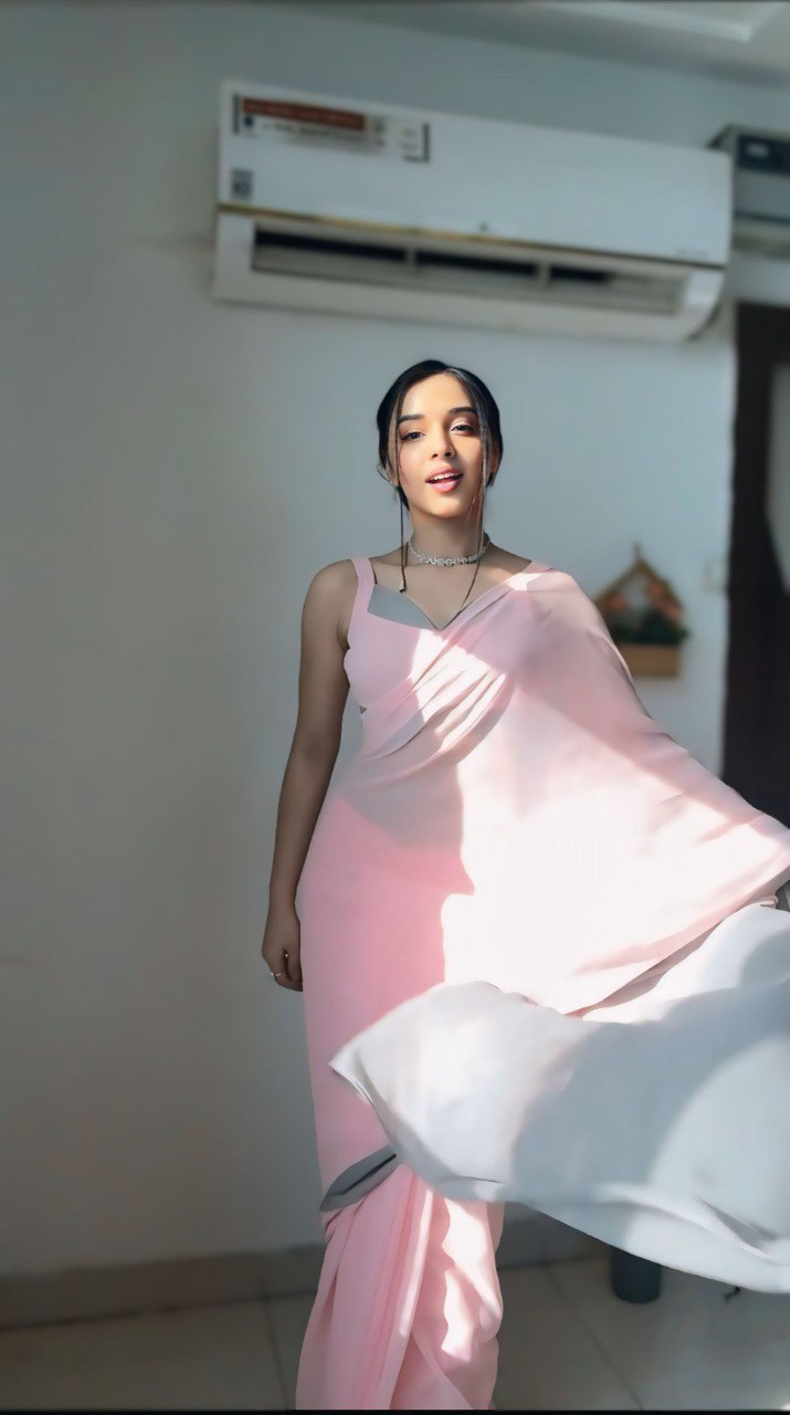 Stylish Ready-to-Wear Georgette Saree