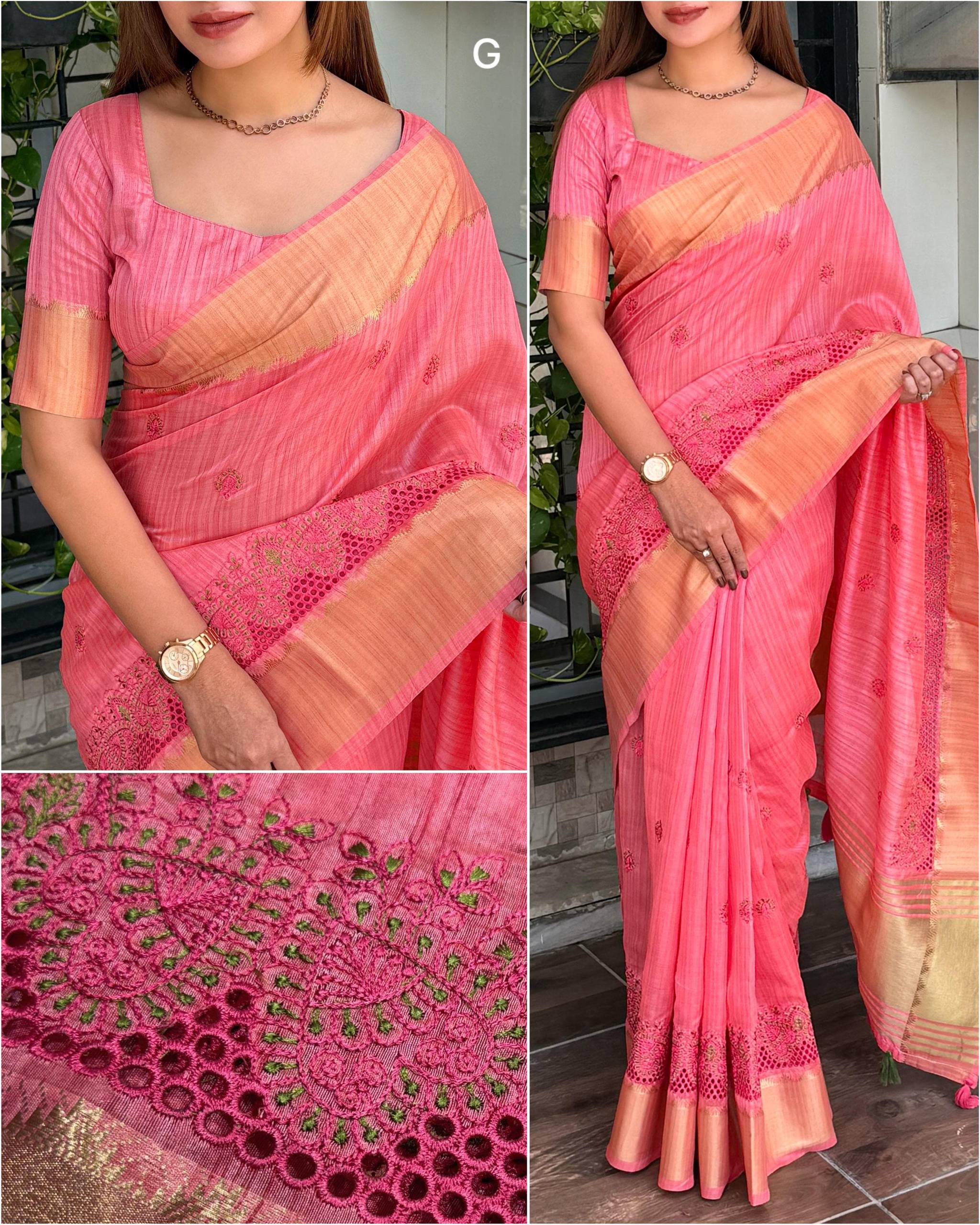 Elegant Assam Silk Cutwork Saree Collection