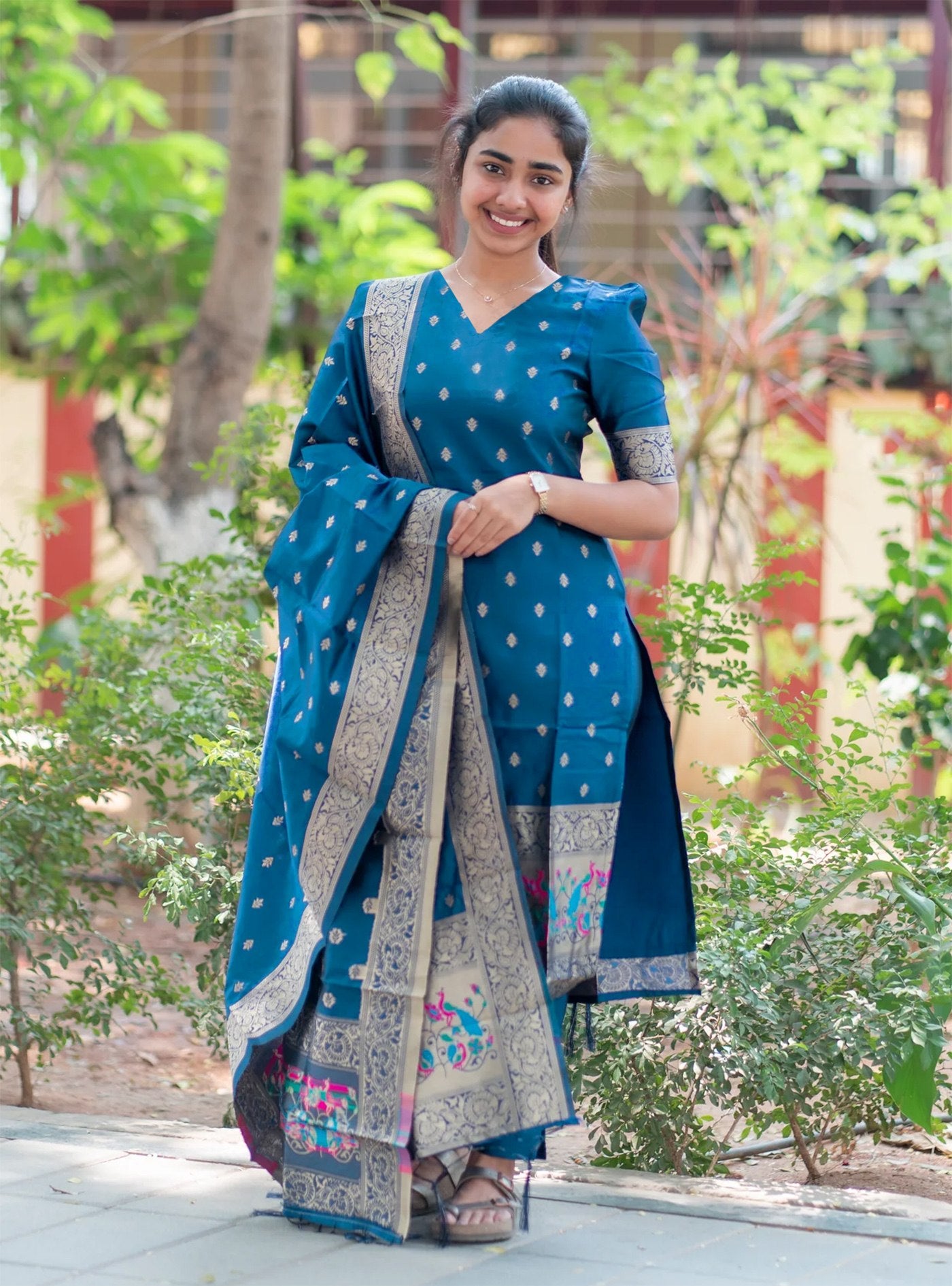 Kurta Pent Dupatta Set