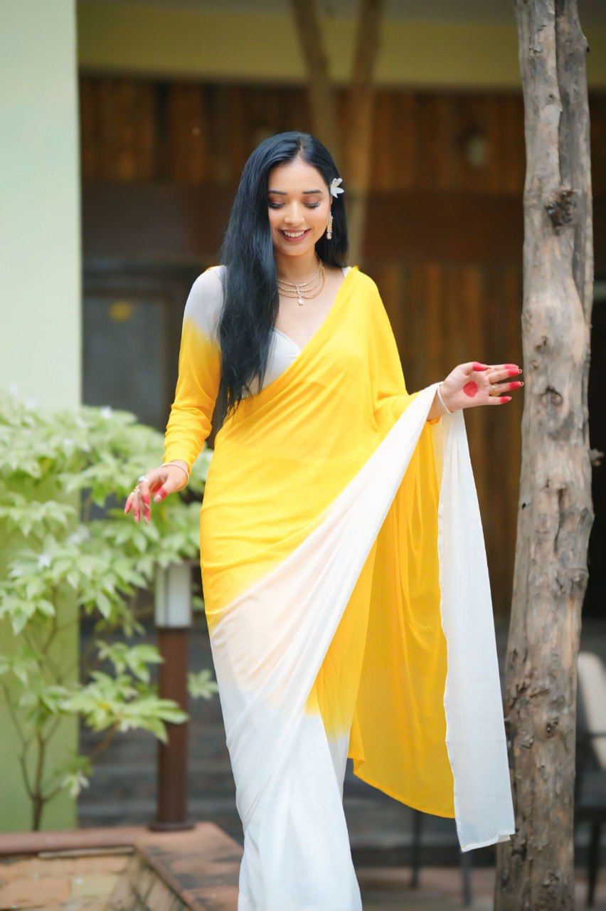 Graceful Printed Georgette Saree
