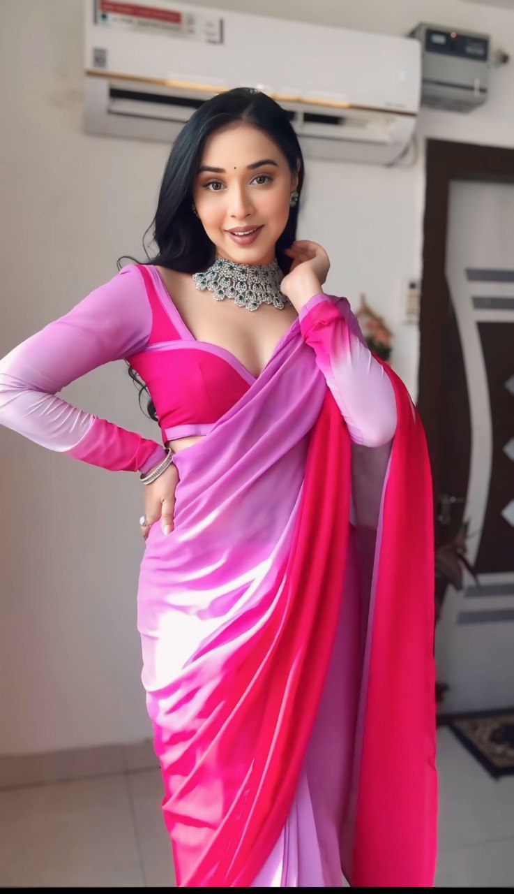 Effortless Style Multicolor Georgette Ready-to-Wear Saree