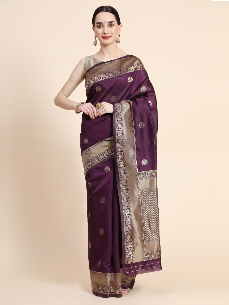 Banarasi Soft Silk Saree with Traditional Zari & Jacquard Work