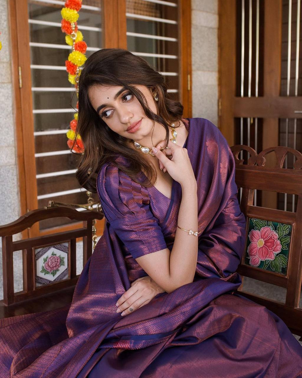 Banarasi Soft Silk Saree with Elegant Zari & Jacquard Weaving