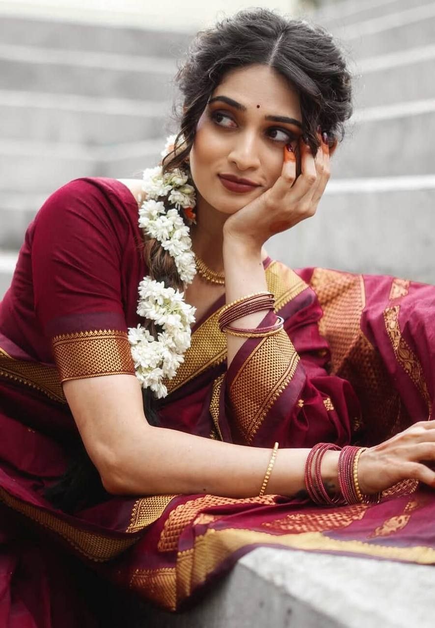Banarasi Soft Lichi Silk Saree with Rich Pallu & Jacquard Work