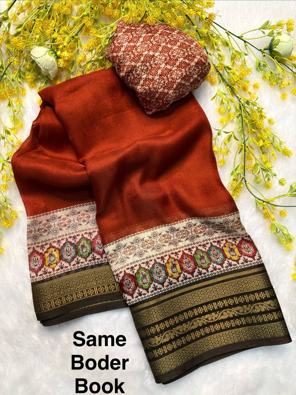 Soft Georgette Saree with Jacquard Border