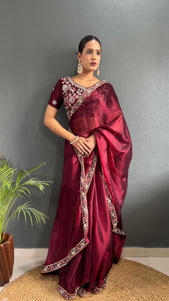 Presenting You the Most Beautiful Latest Full Handwork Saree Collection