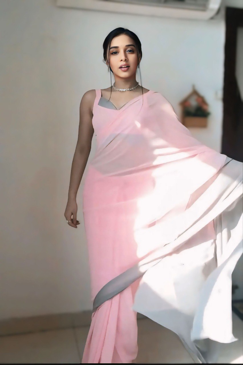 Stylish Ready-to-Wear Georgette Saree