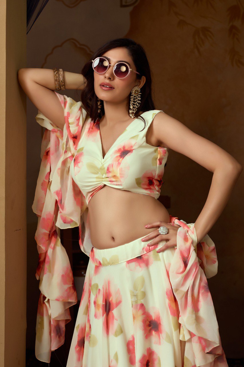 Spin with confidence in this floral fantasy – fashion that blooms endlessly