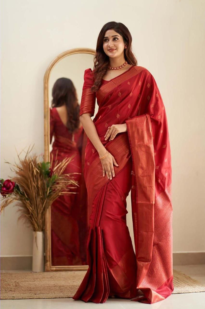 Banarasi Soft Lichi Silk Saree