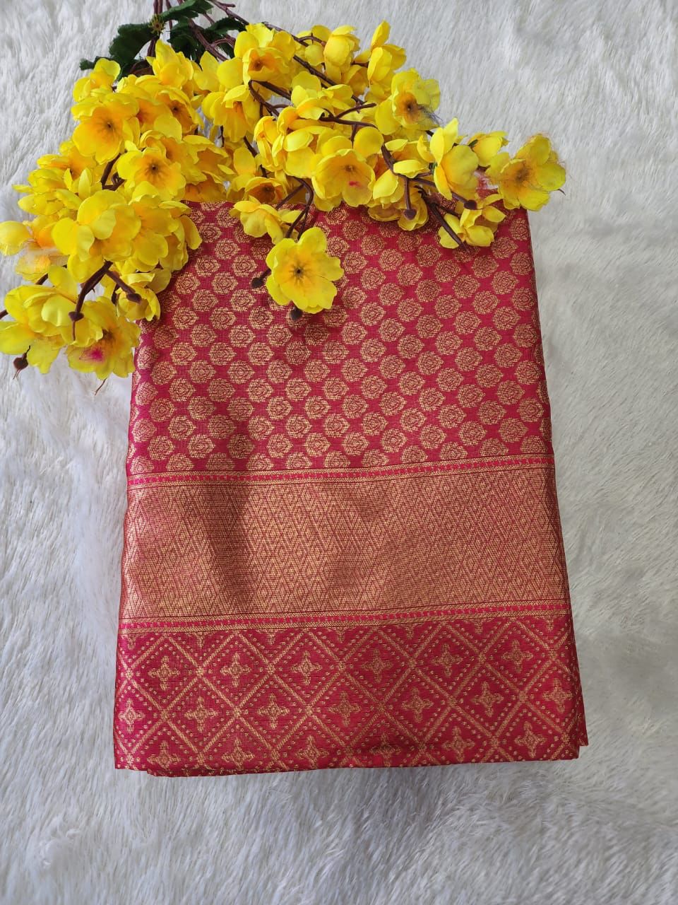 Banarasi Soft Silk Zari Woven Jacquard Saree