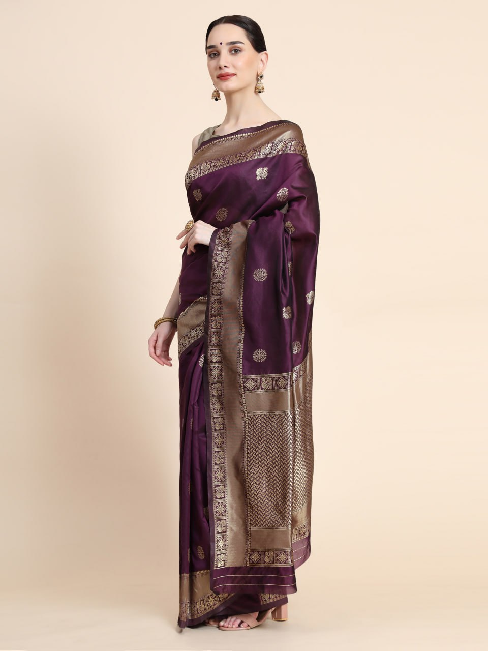 Banarasi Soft Silk Saree with Traditional Zari & Jacquard Work