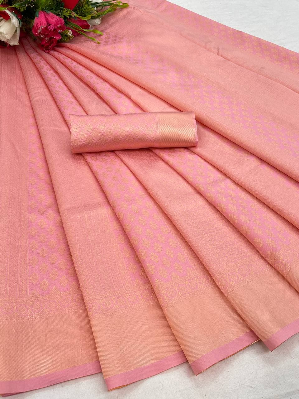 Banarasi Soft Silk Saree with Rich Zari & Jacquard Weave