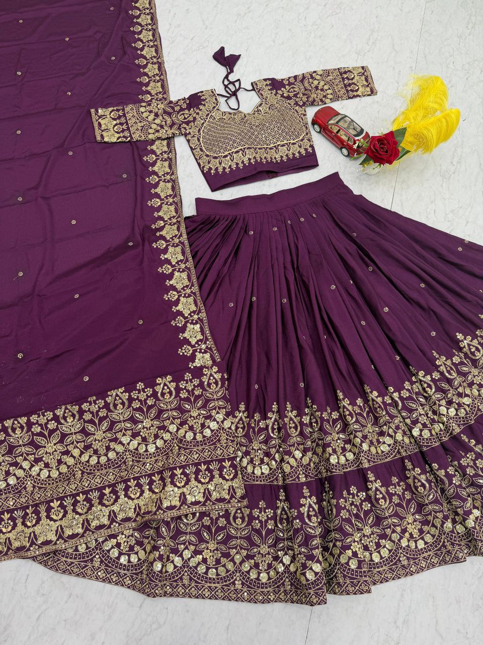 Designer Embroidered Lehenga Choli Set