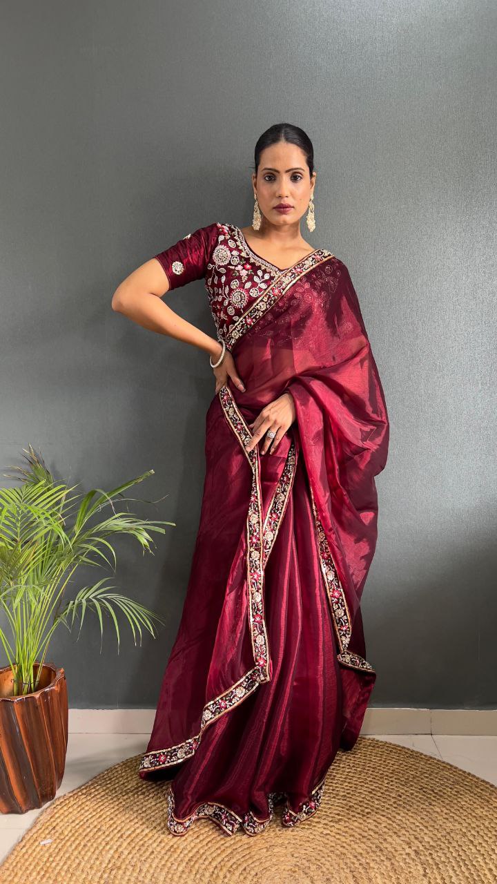 Presenting You the Most Beautiful Latest Full Handwork Saree Collection