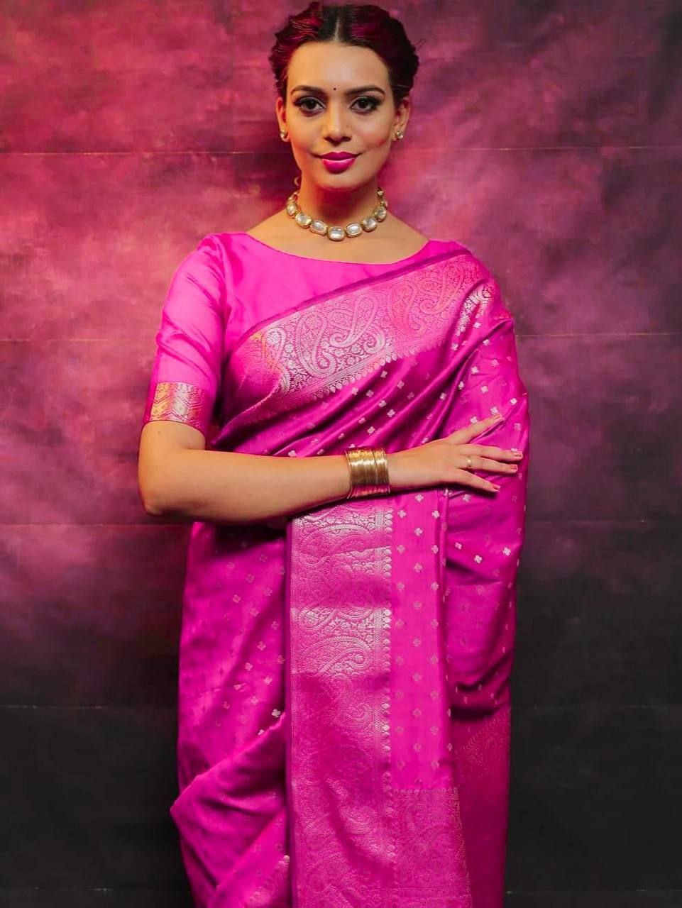 Premium Soft Lichi Silk Saree