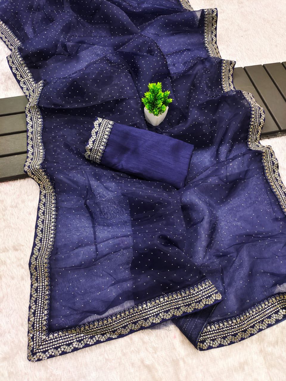 Heavy Designer Organza Silk Saree