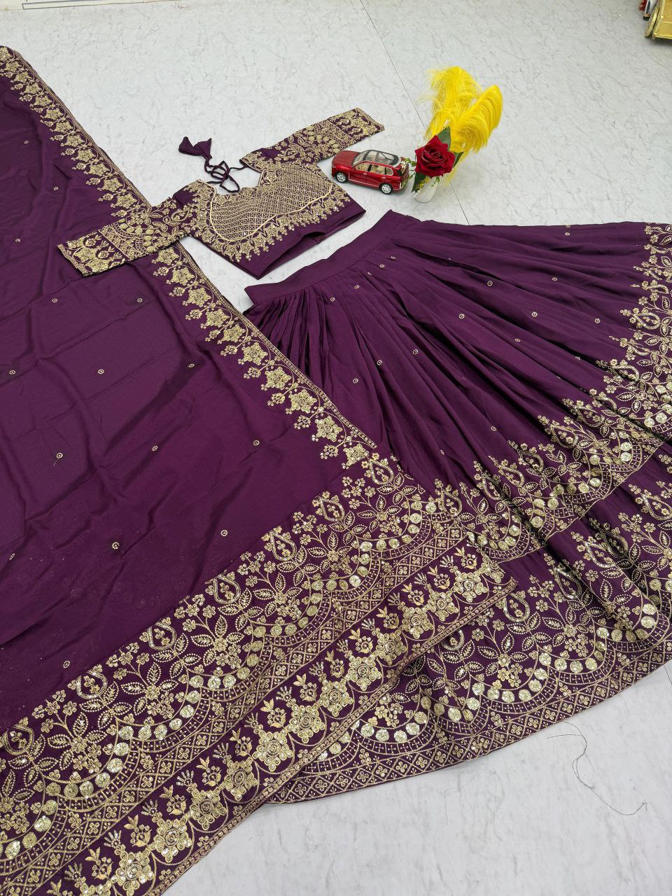 Designer Embroidered Lehenga Choli Set