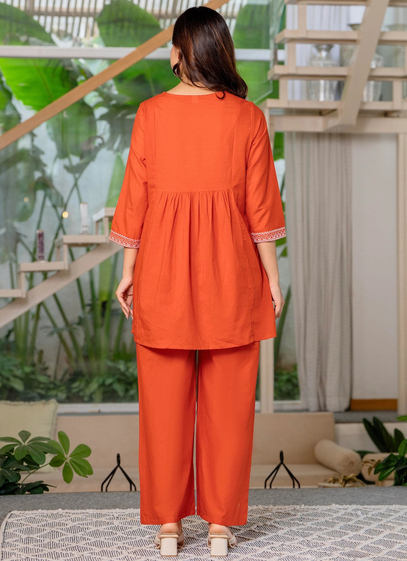 Women’s Crepe Ethnic Co-Ord Set