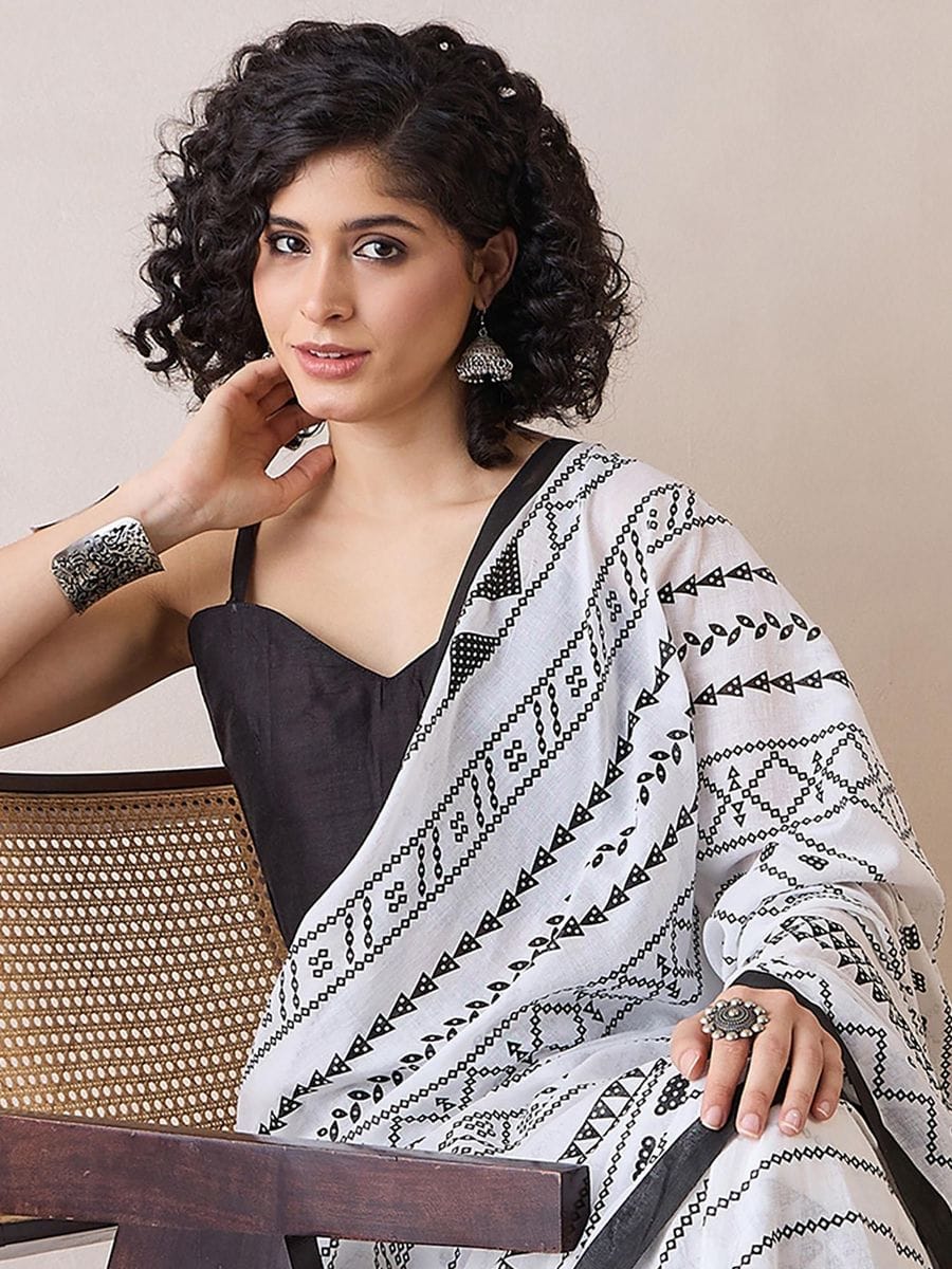 Ready to Wear Mul Cotton Saree with Pocket