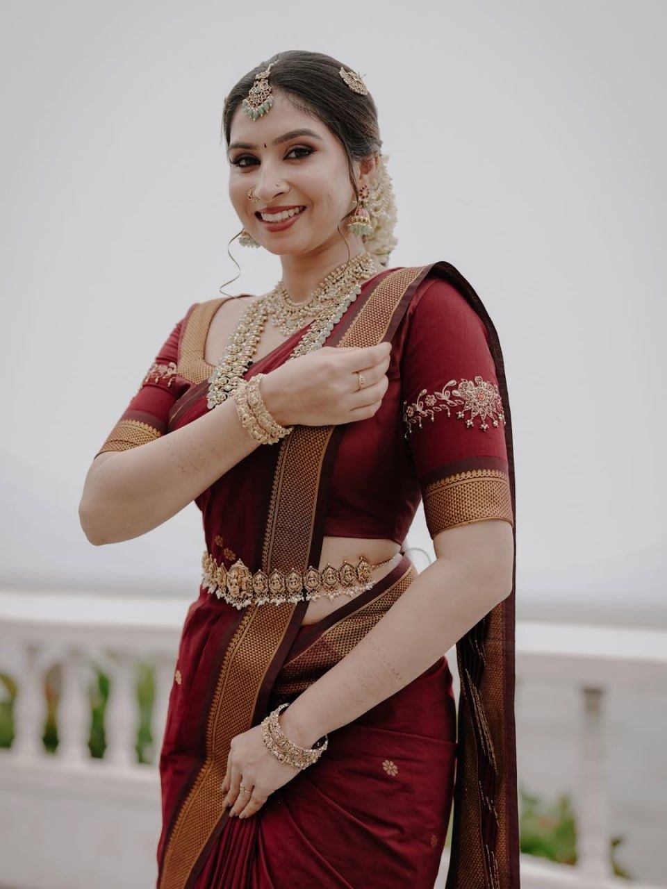 Banarasi Soft Lichi Silk Saree with Rich Pallu & Jacquard Work