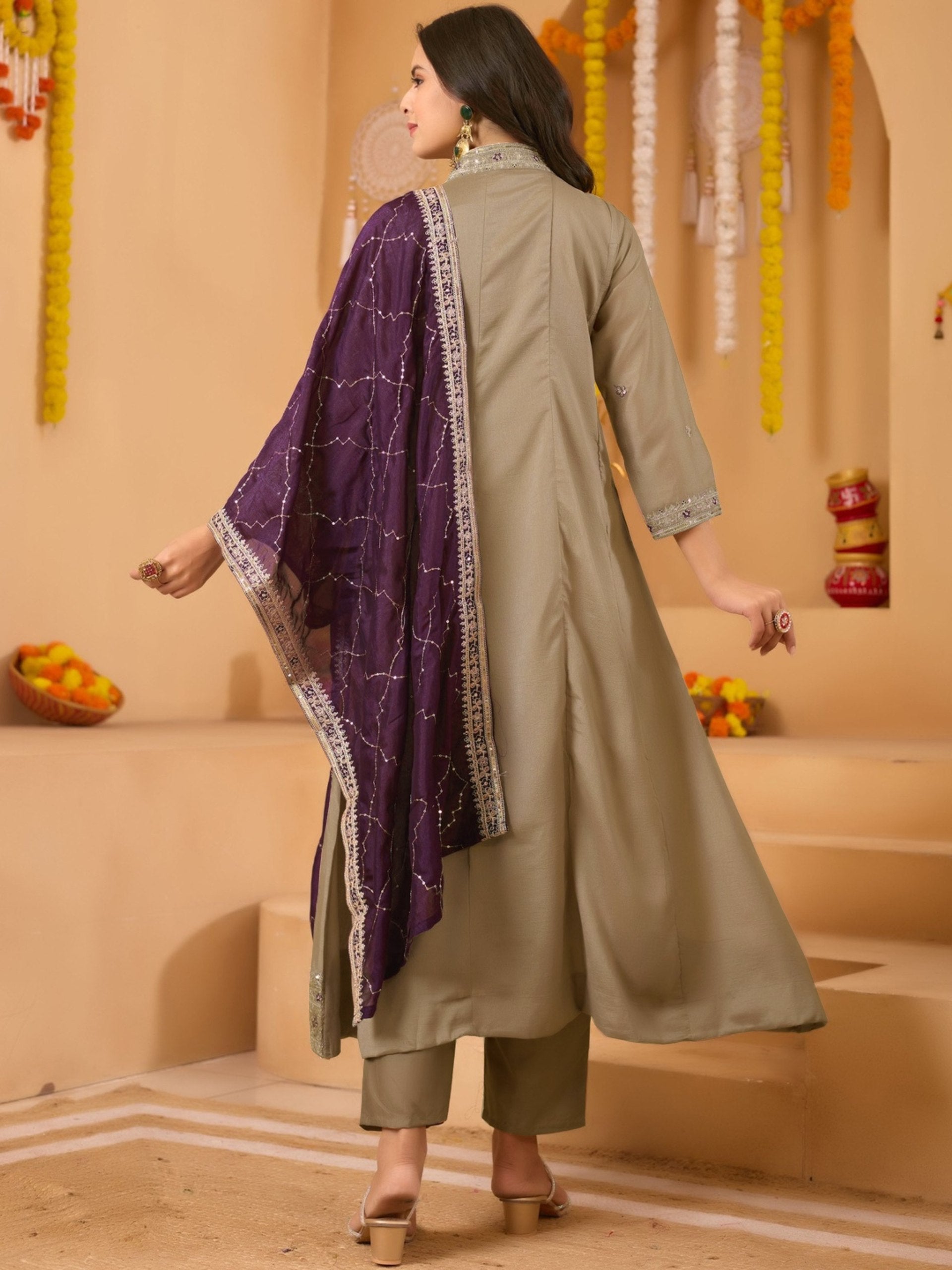 Designer Anarkali Gown with Dupatta