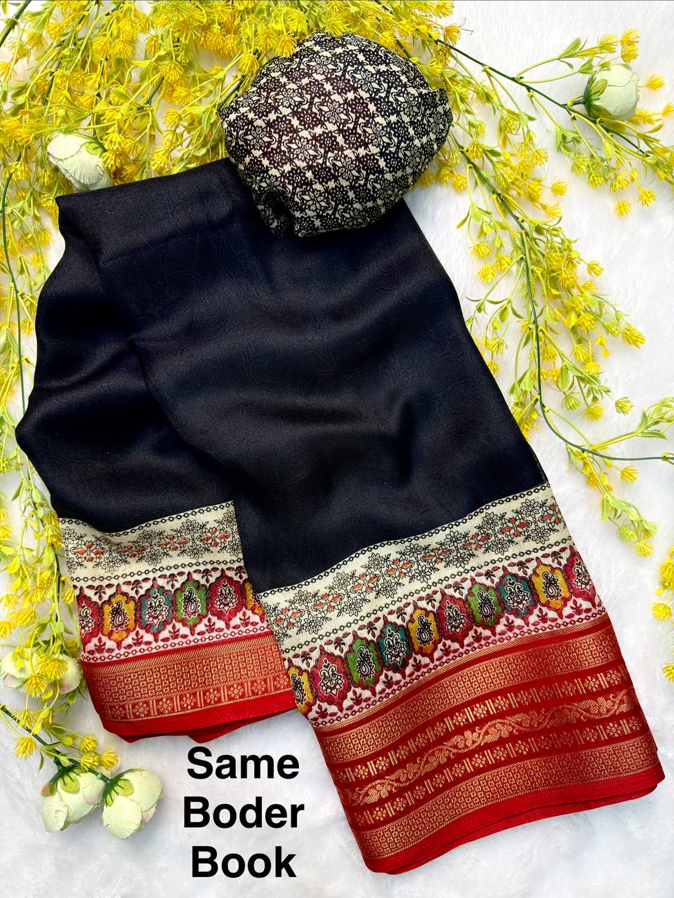Soft Georgette Saree with Jacquard Border