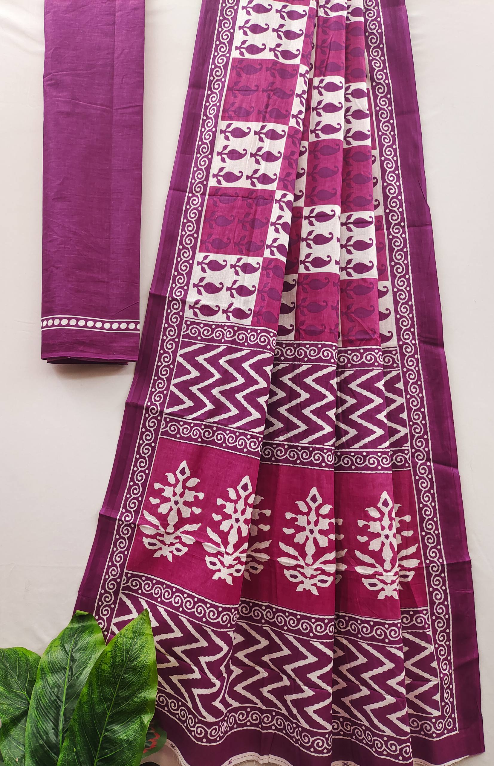 New Jaipur Bagru Printed Saree