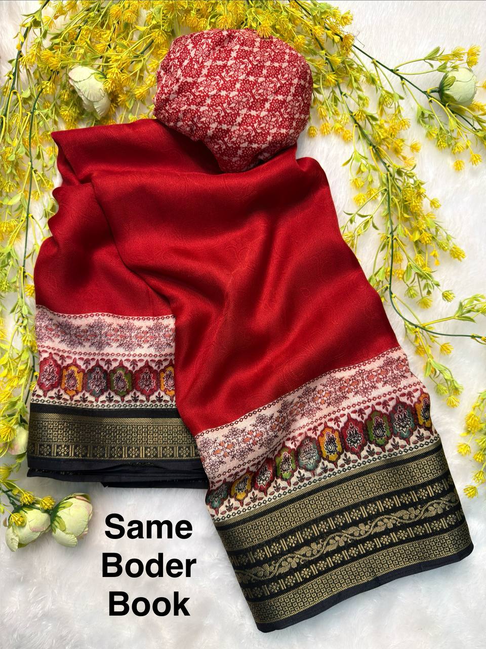 Soft Georgette Saree with Jacquard Border