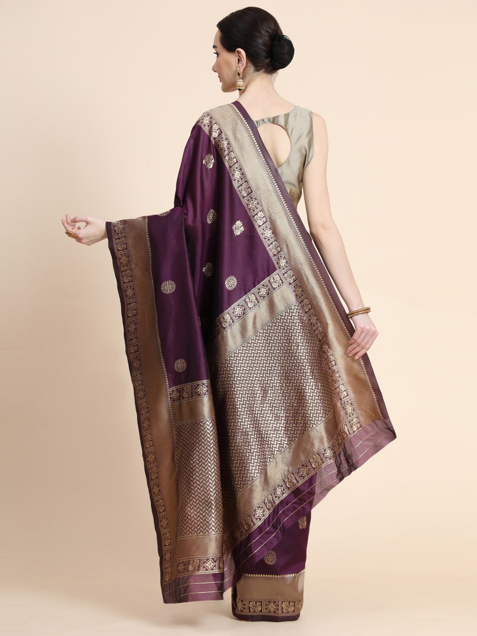 Banarasi Soft Silk Saree with Traditional Zari & Jacquard Work