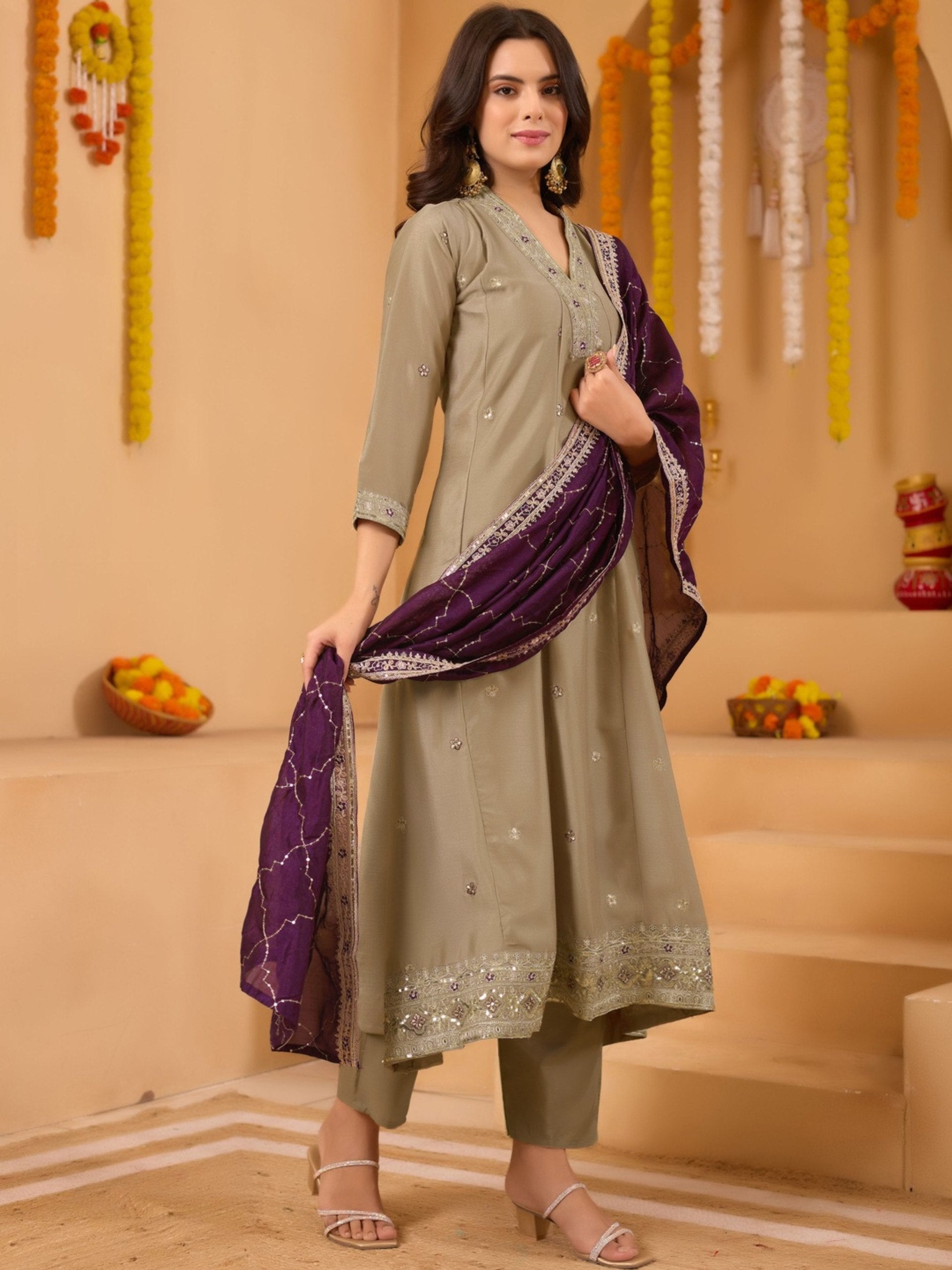 Designer Anarkali Gown with Dupatta