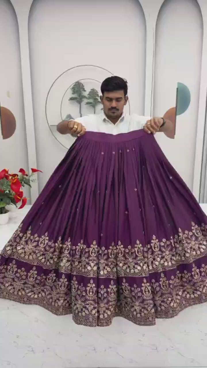 Designer Embroidered Lehenga Choli Set