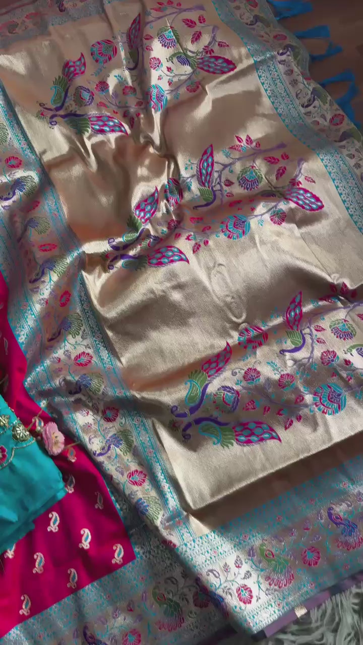 Contrast Kalanjali Paithani  Super Hit New Catalogue Launch