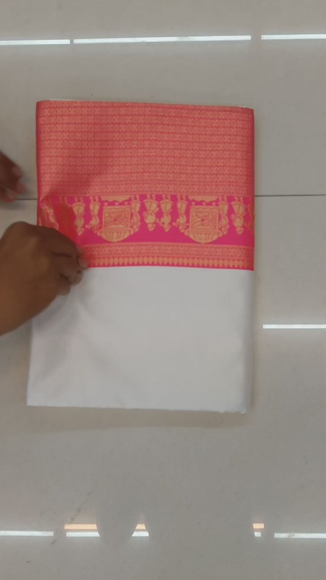 New Designer Soft Lichi Silk Saree with Golden Jari Work