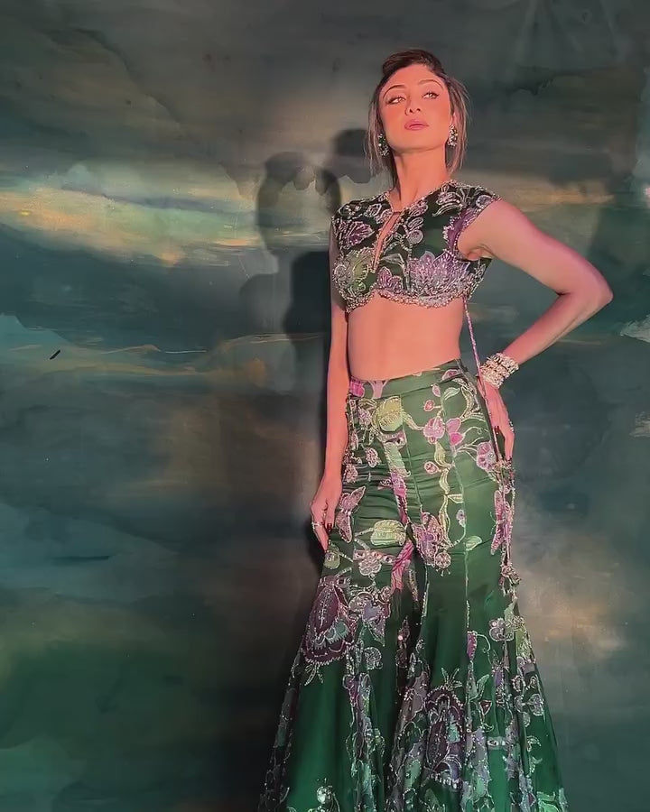 Premium Taby Silk Palazzo Set – Elegant Party Wear