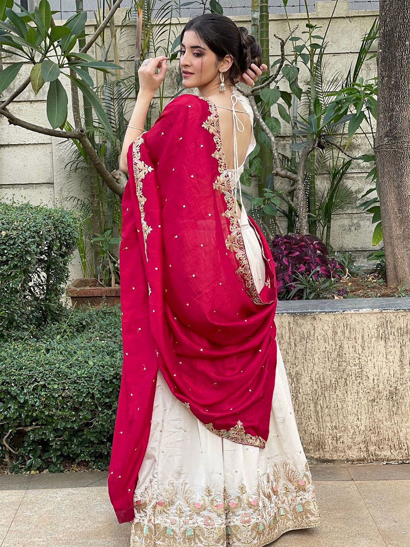 Embellished Semi Stitched Lehenga Choli